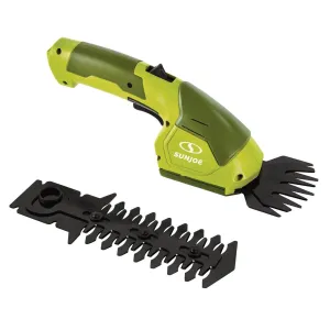 Sun Joe HJ604C-RM 2-in-1 Cordless Grass Shear   Hedger | 7.2 V | Green (Refurbished)