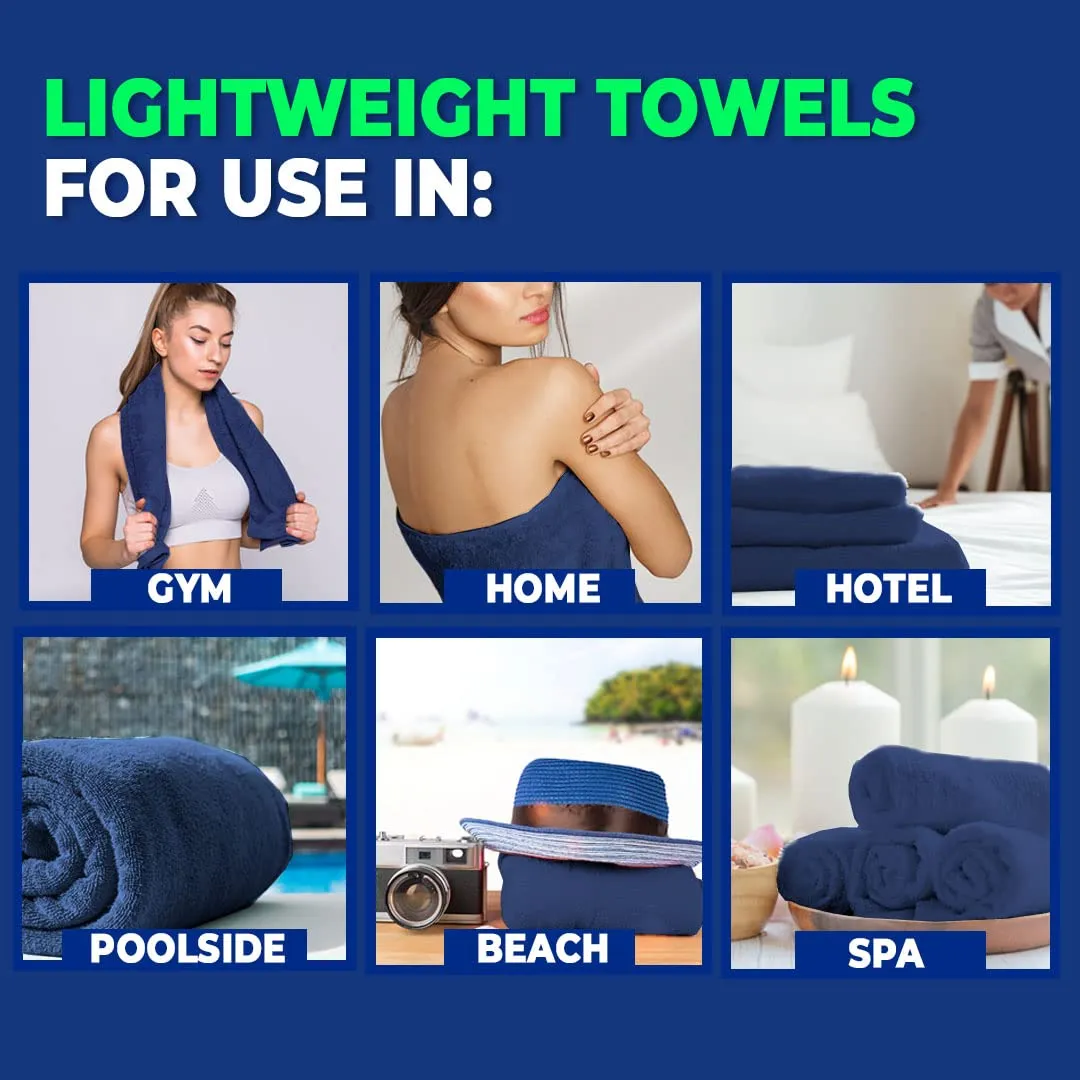 The Better Home Bamboo Bath Towel for Men & Women | 450GSM Bamboo Towel | Ultra Soft, Hyper Absorbent & Anti Odour Bathing Towel | 27x54 inches (Pack of 1, Blue)