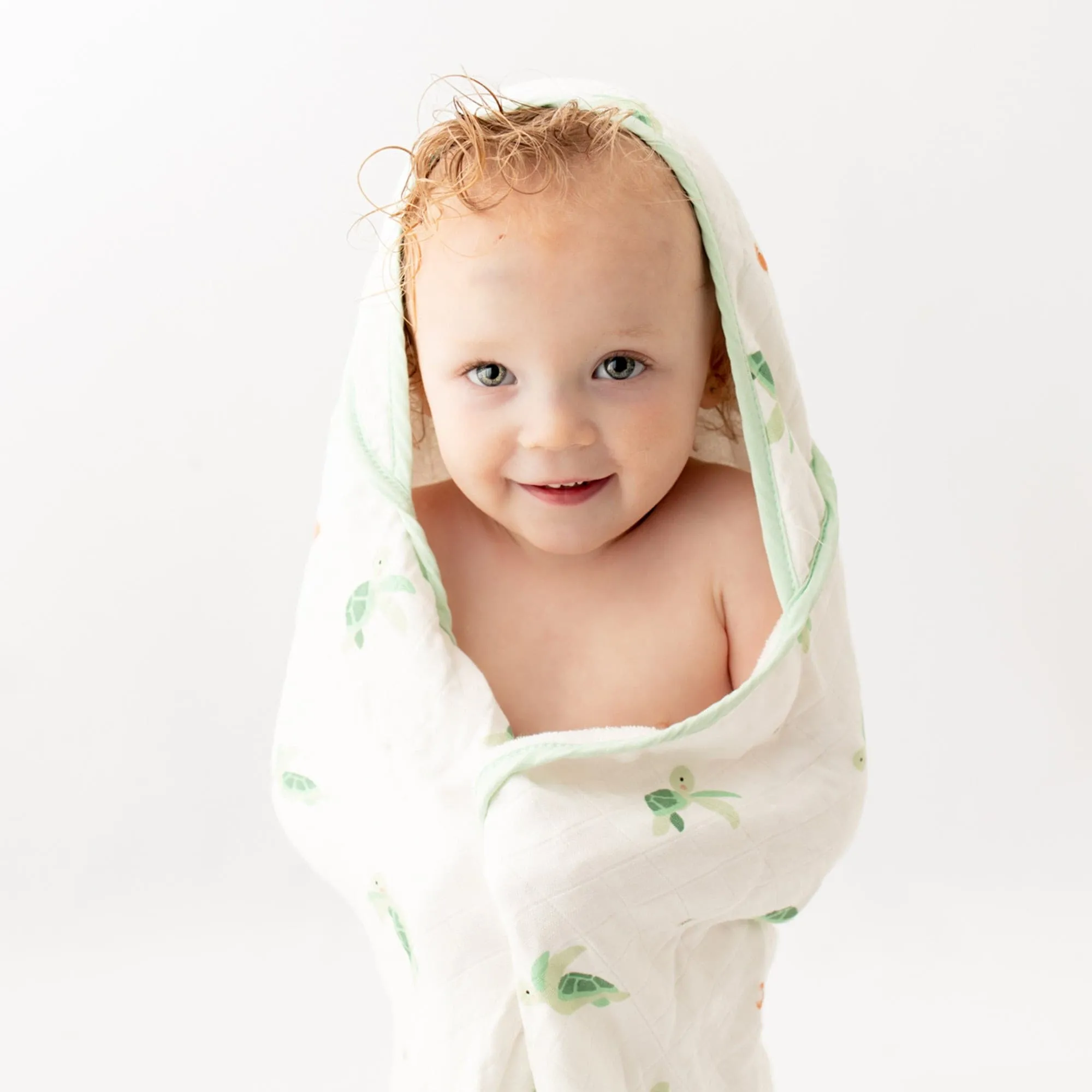 Turtle Hooded Towel Set