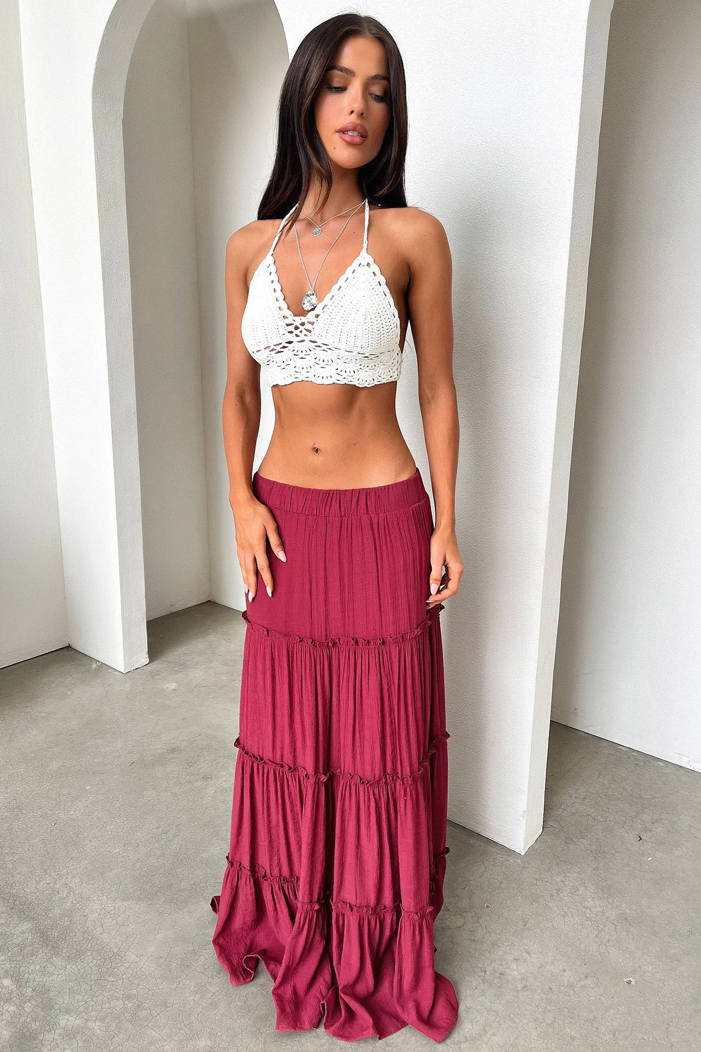 Valetta Crop - White