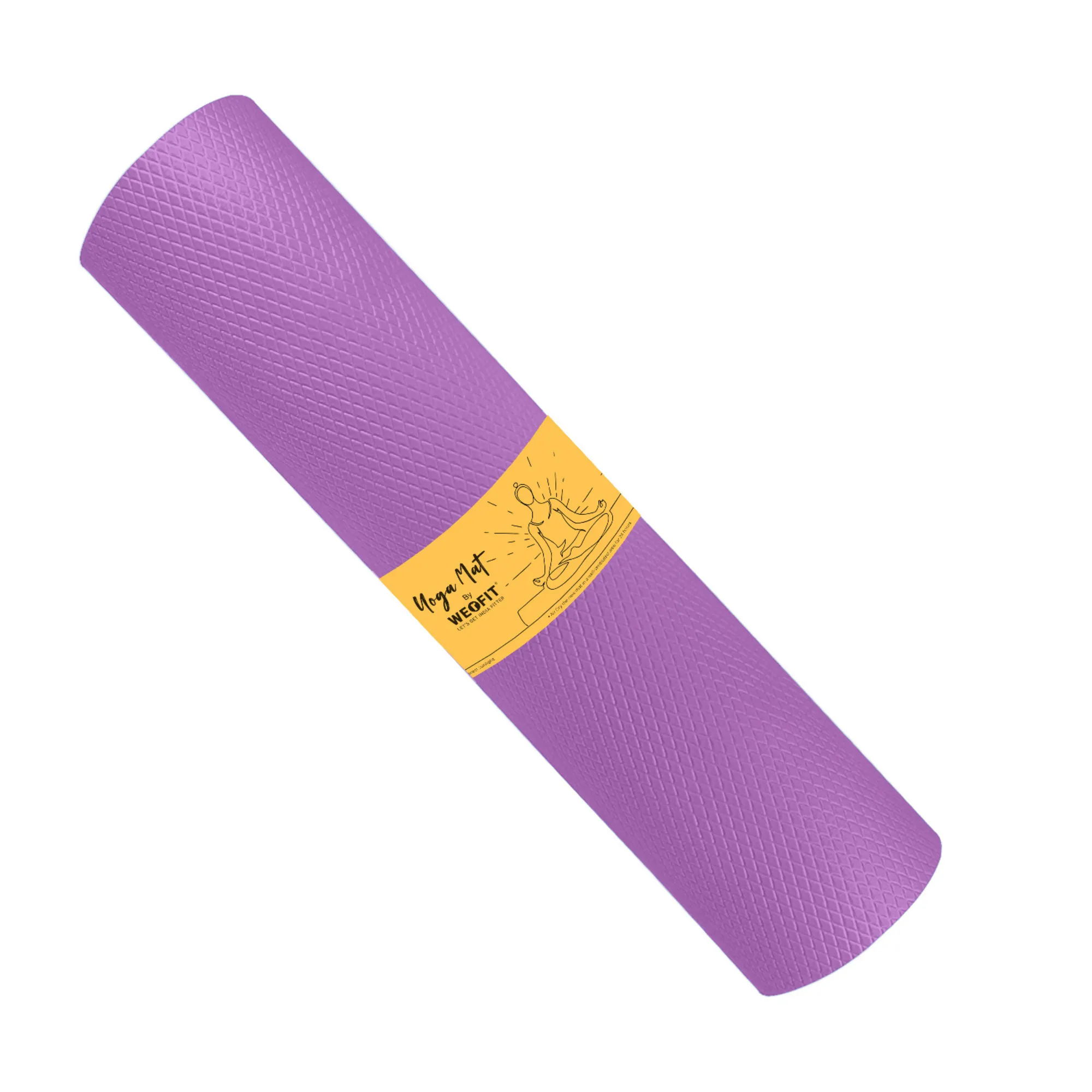 WErFIT 6mm Ultra Luxurious EVA Yoga Mat, Anti Skid, Home Exercise & Gym Workout, Women Purple 6 mm Yoga Mat